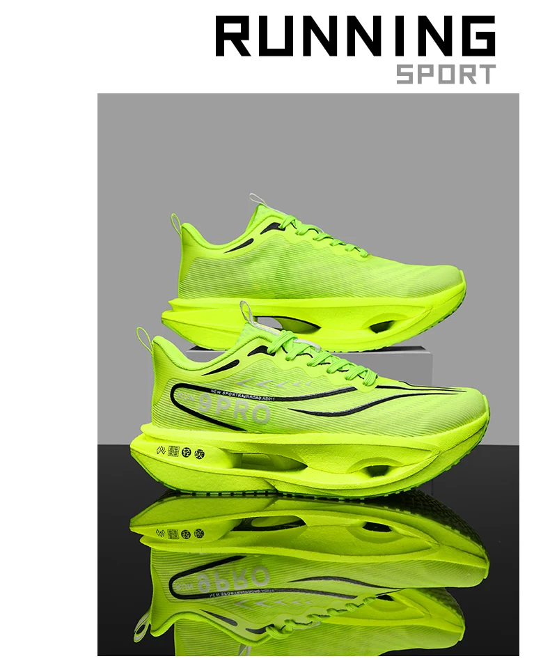 Men Running Shoes Carbon Board Marathon Speciality Sports Air Breathable Lightweight Women's Comfortable Athletic Sneakers