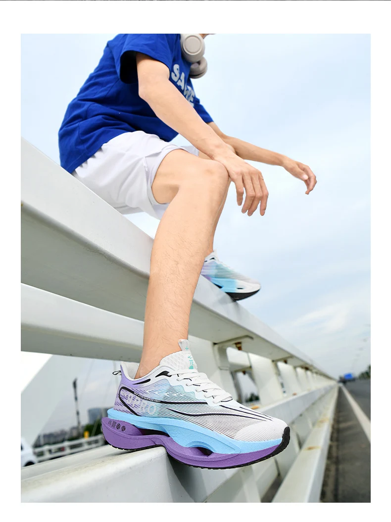 Men Running Shoes Carbon Board Marathon Speciality Sports Air Breathable Lightweight Women's Comfortable Athletic Sneakers