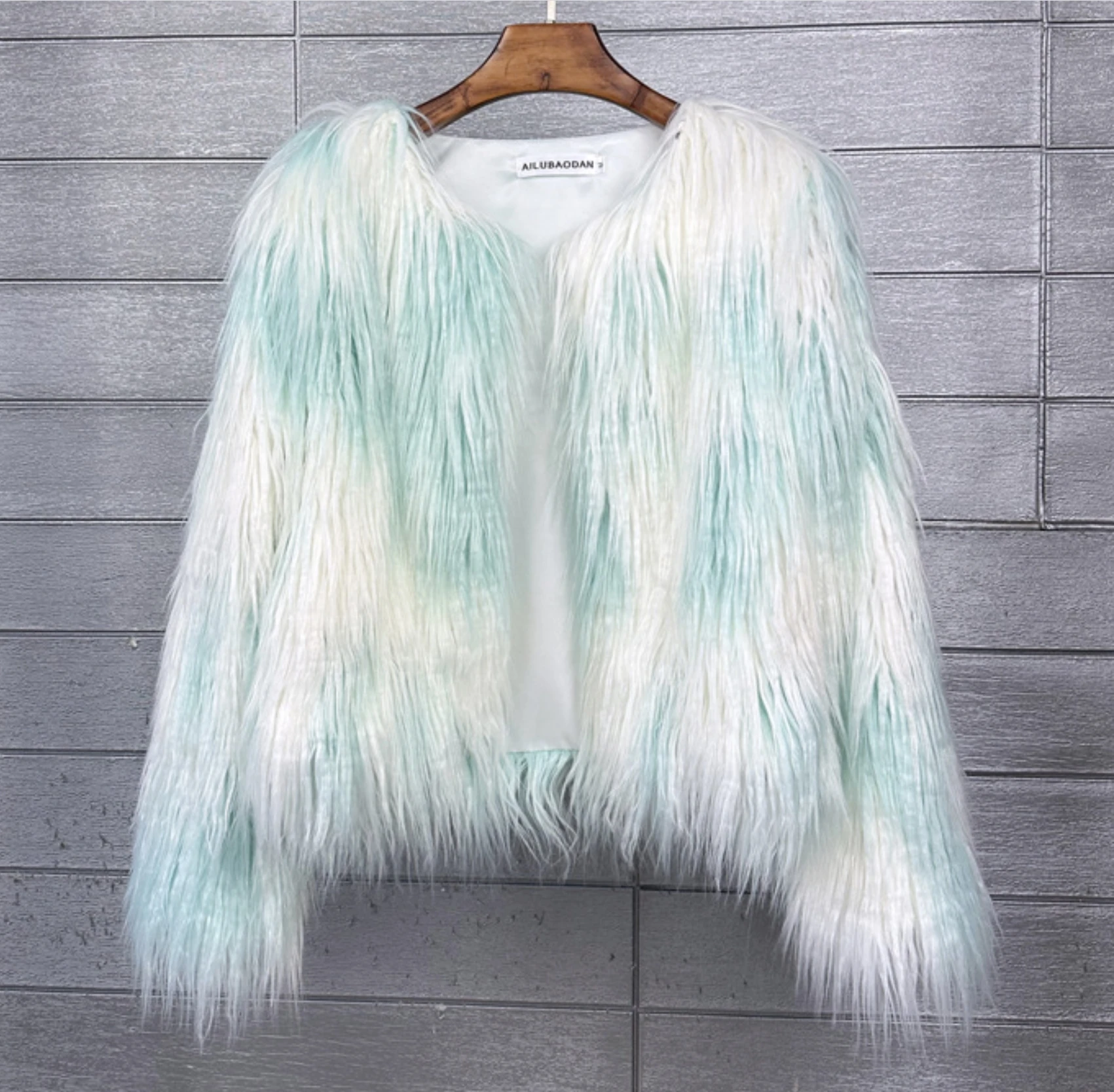 Women's Fur Coat Colorful Furry Pink Lamb Wool Faux Fur Coat Female Shaggy Sheepskin Coat Winter Artificial Fur Jacket
