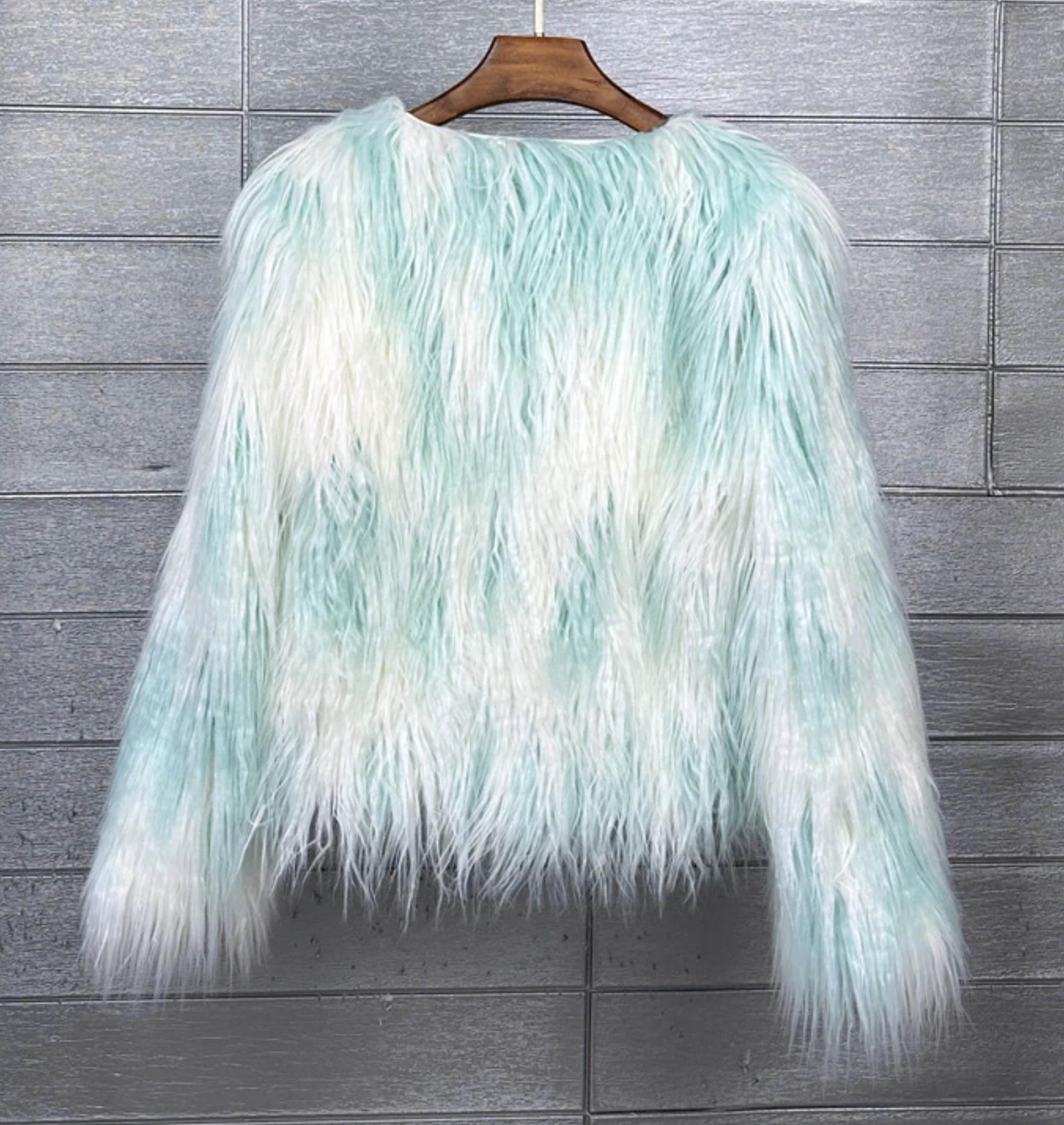 Women's Fur Coat Colorful Furry Pink Lamb Wool Faux Fur Coat Female Shaggy Sheepskin Coat Winter Artificial Fur Jacket
