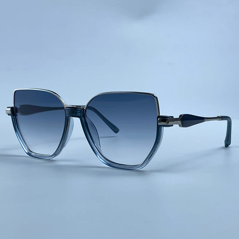 Oversized Sexy Cat Eye Sunglasses Women Big Frame 2026 Luxury Brand Classic Polygon Sun Glasses for Ladies Retro Shades UV400
