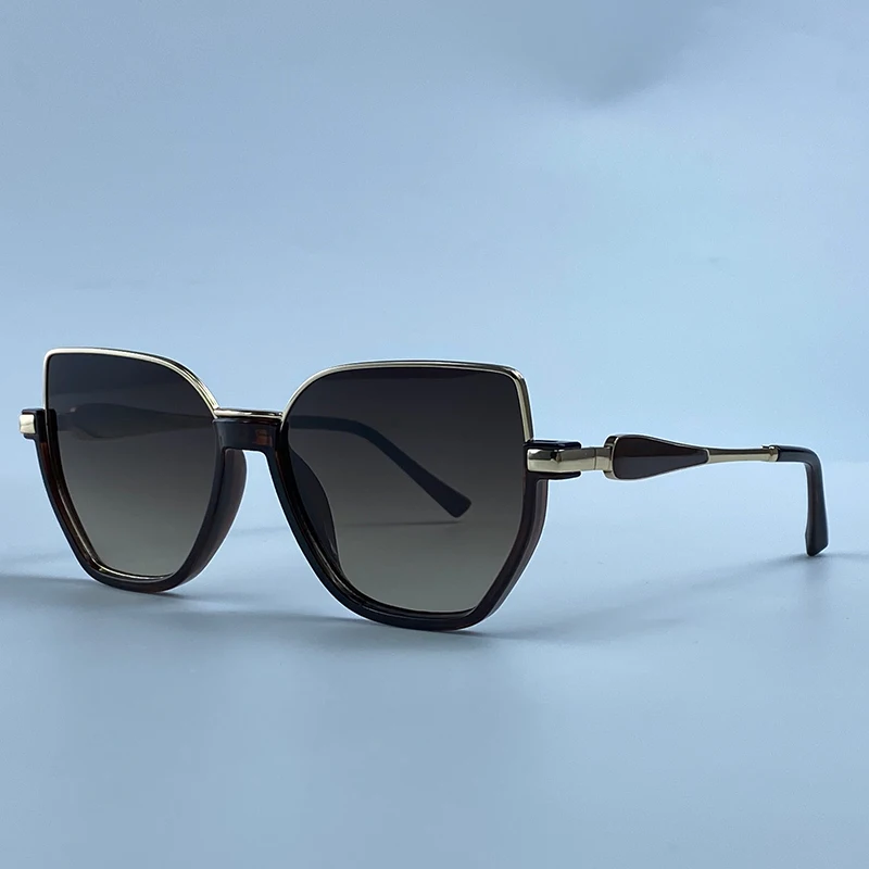 Oversized Sexy Cat Eye Sunglasses Women Big Frame 2026 Luxury Brand Classic Polygon Sun Glasses for Ladies Retro Shades UV400