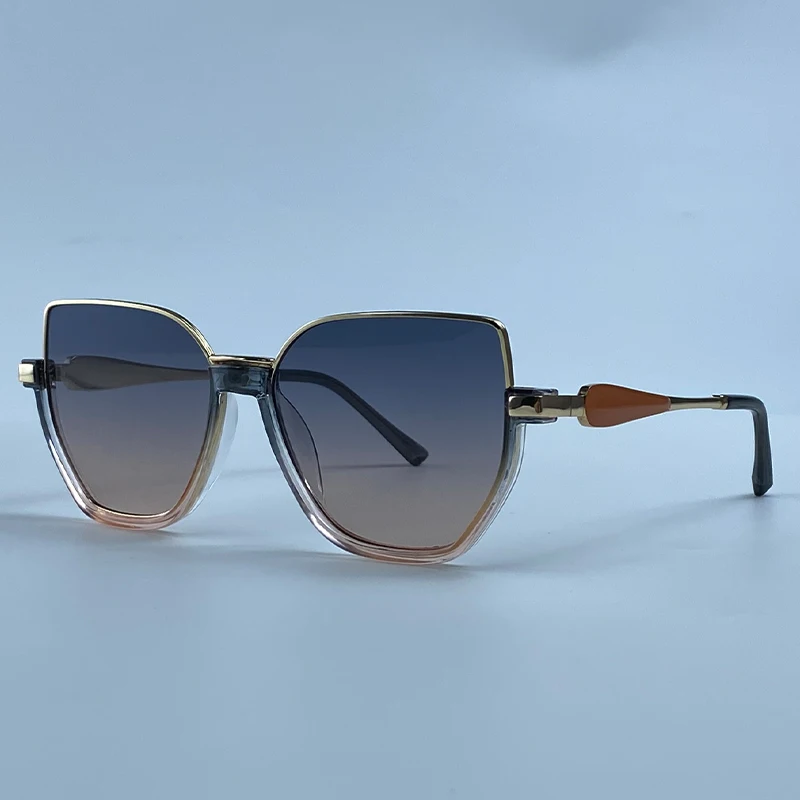 Oversized Sexy Cat Eye Sunglasses Women Big Frame 2026 Luxury Brand Classic Polygon Sun Glasses for Ladies Retro Shades UV400