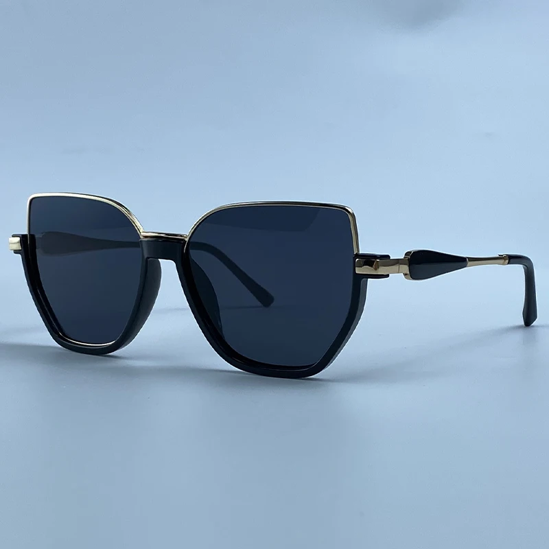 Oversized Sexy Cat Eye Sunglasses Women Big Frame 2026 Luxury Brand Classic Polygon Sun Glasses for Ladies Retro Shades UV400