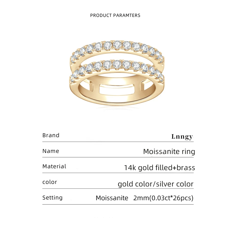 Lnngy Certified Round Cut Moissanite Halo Engagement Ring for Women Sparkling Lab Diamond Wedding Band Jewelry Gift