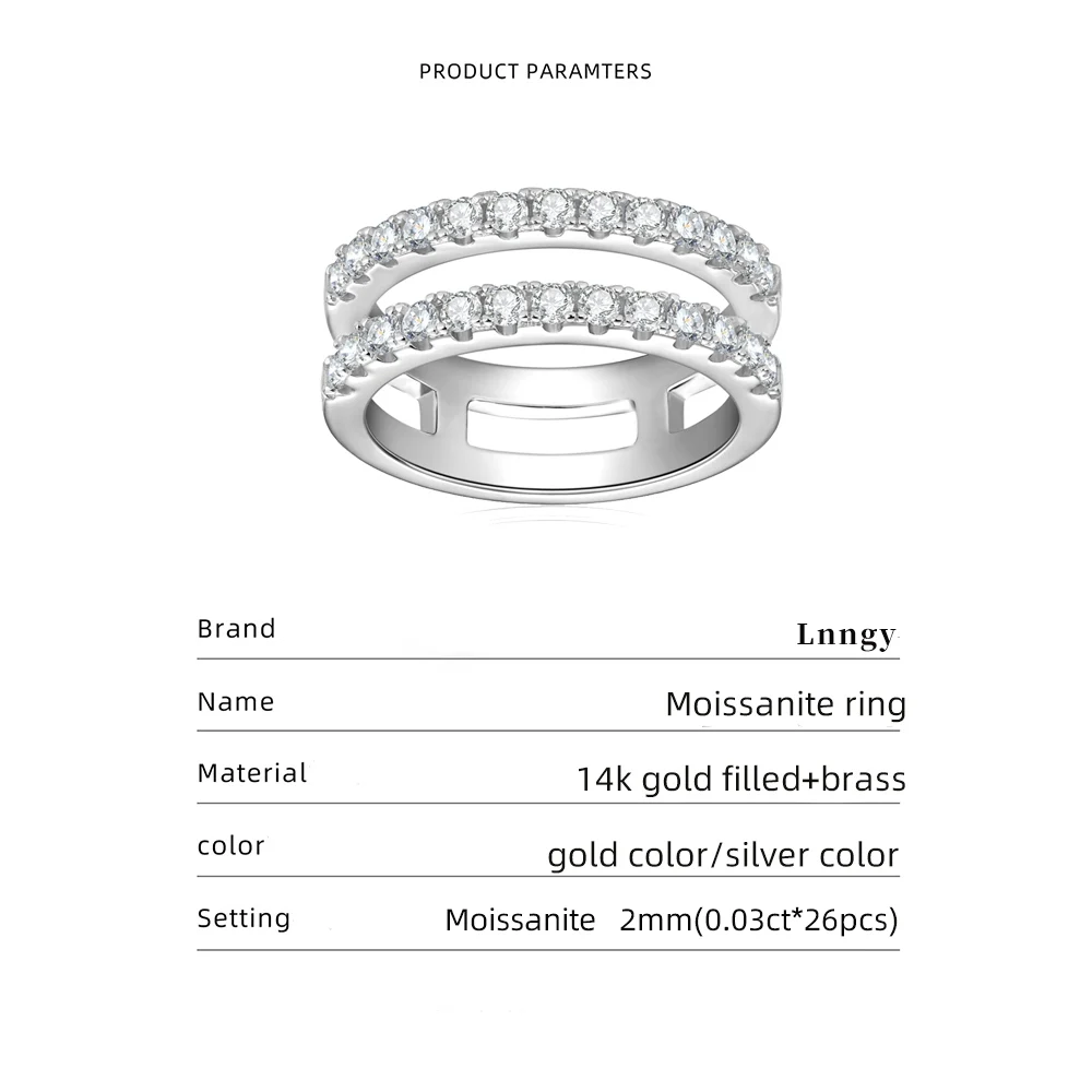 Lnngy Certified Round Cut Moissanite Halo Engagement Ring for Women Sparkling Lab Diamond Wedding Band Jewelry Gift