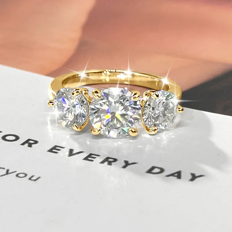 Lnngy Certified Round Cut Moissanite Halo Engagement Ring for Women Sparkling Lab Diamond Wedding Band Jewelry Gift