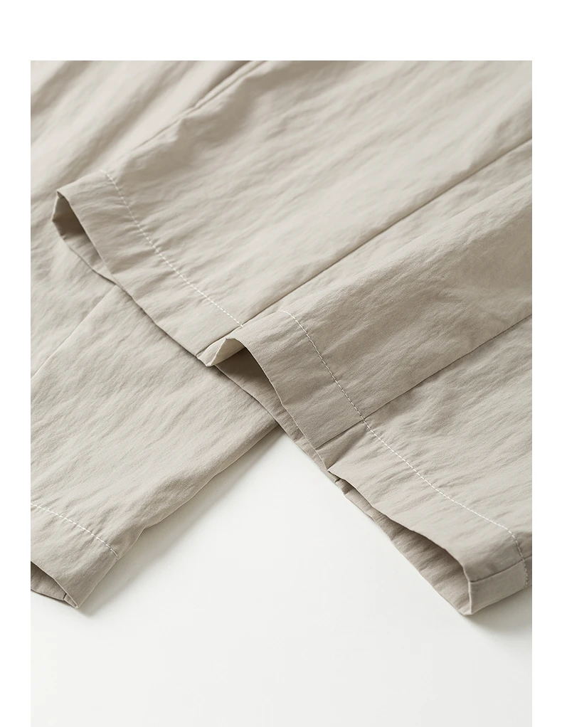 TOYOUTH Women Pants 2026 Summer New Lazy Relaxed Lightweight Casual Pants Cotton Crepe Texture Pleated Yamamoto Pants