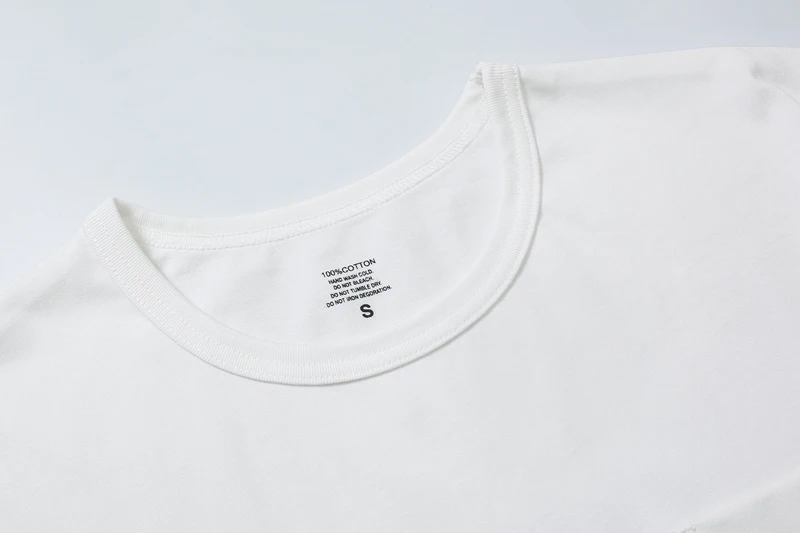 Japan Tokyo NBHD Pockets Print Label T Shirt Men Women High Quality Black Gray White Loose Short Sleeve Cotton T-shirts Tops Tee