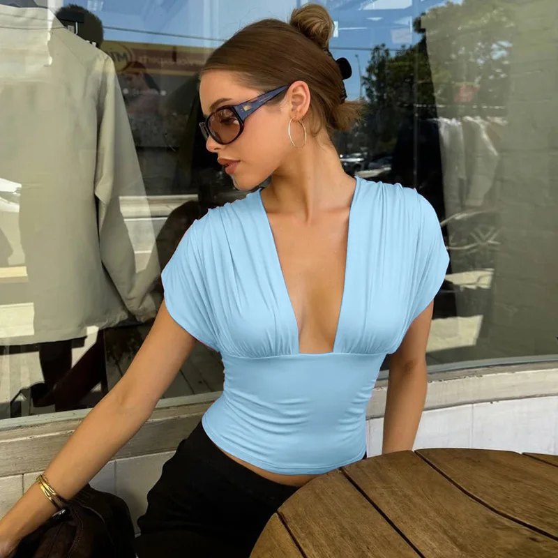 Talenza Summer Women's Camisole Tops Fashion Sexy Lace-Up V-Neck New Fit Blouse Tops Party Vacation Chic Casual Women's Clothes
