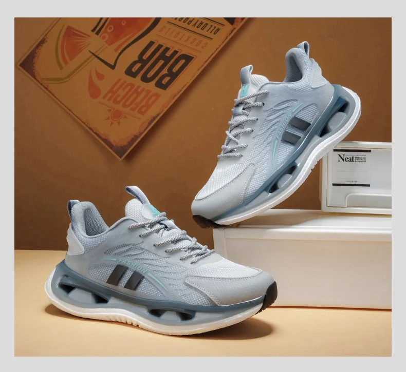 Men's Marathon Running Shoes Carbon Plate Air Cushion Breathable Nonskid Lightweight Athletic Walking Sneakers Free Shipping