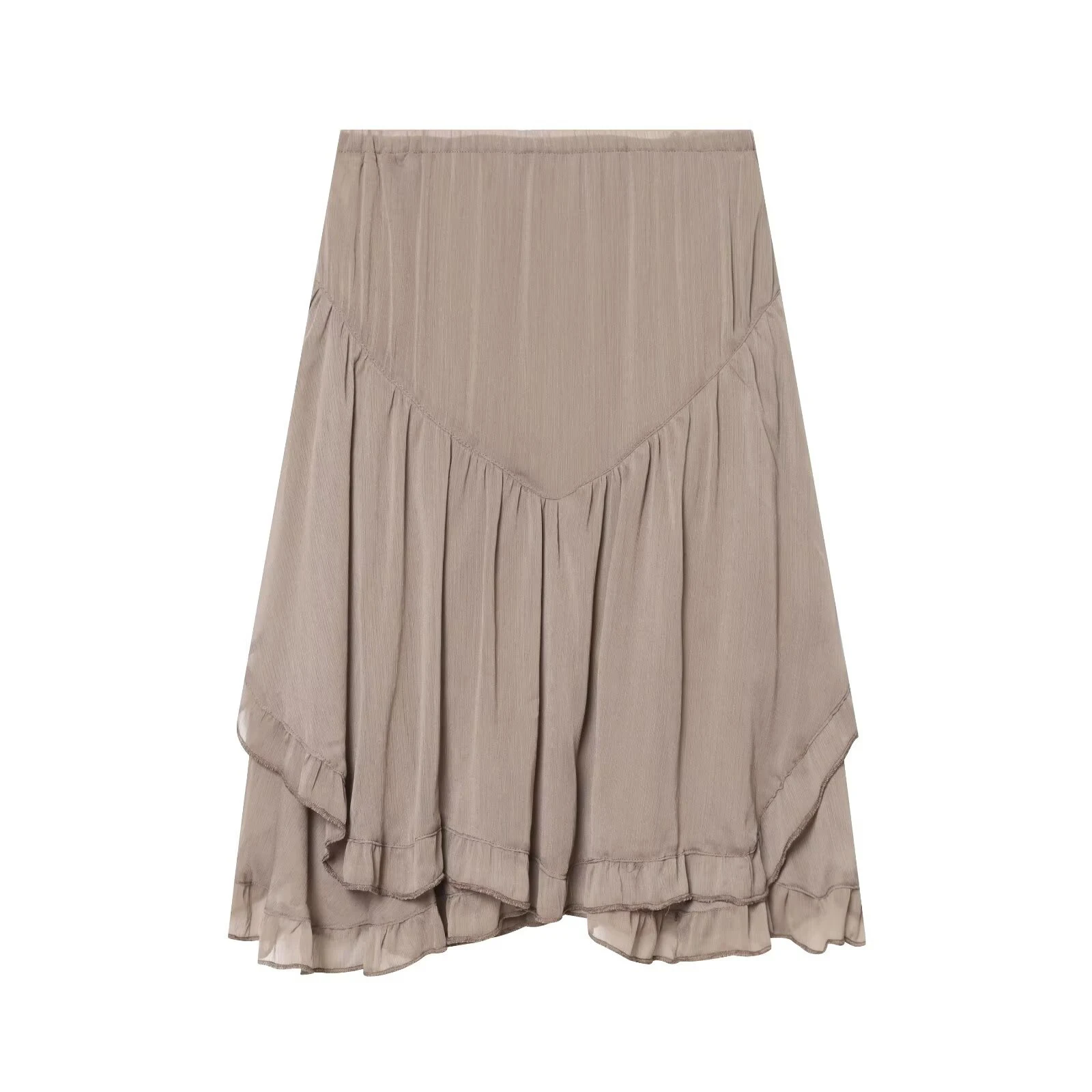 European and American style 2026 summer new women's clothing mid waist layered decoration asymmetric short skirt half skirt