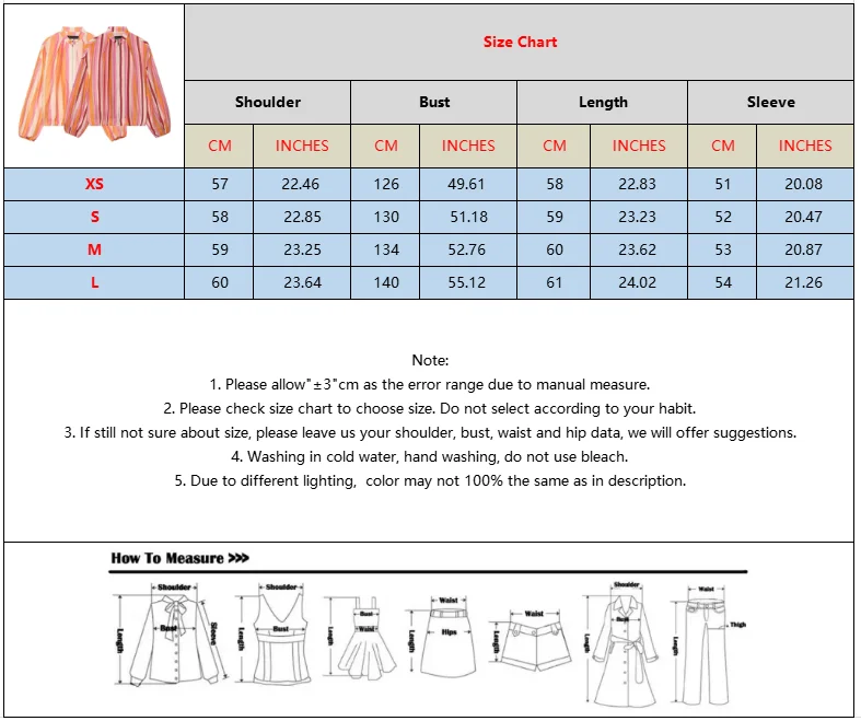 BSAY Women Colorful Stripe Zip Up Jacket Stand Collar Lantern Long Sleeve Loose Cropped Lightweight Casual Outerwear Thin Coat