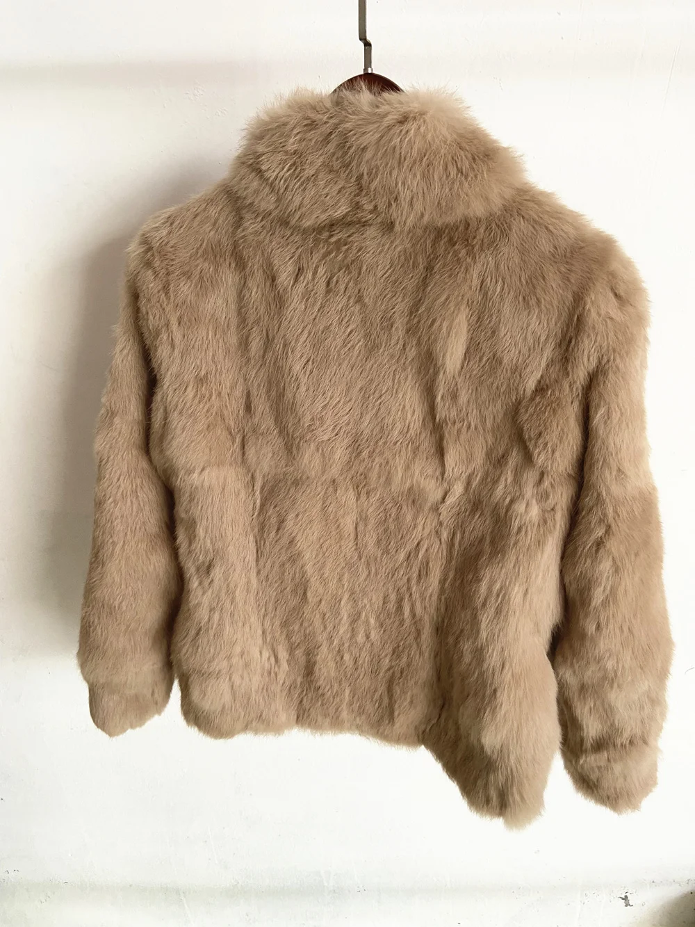 Natural Rabbit Fur Coat Women Winter Jacket Real Leather And Fur Bolero Women's Clothing Female Outerwears With 2025 Black Cold