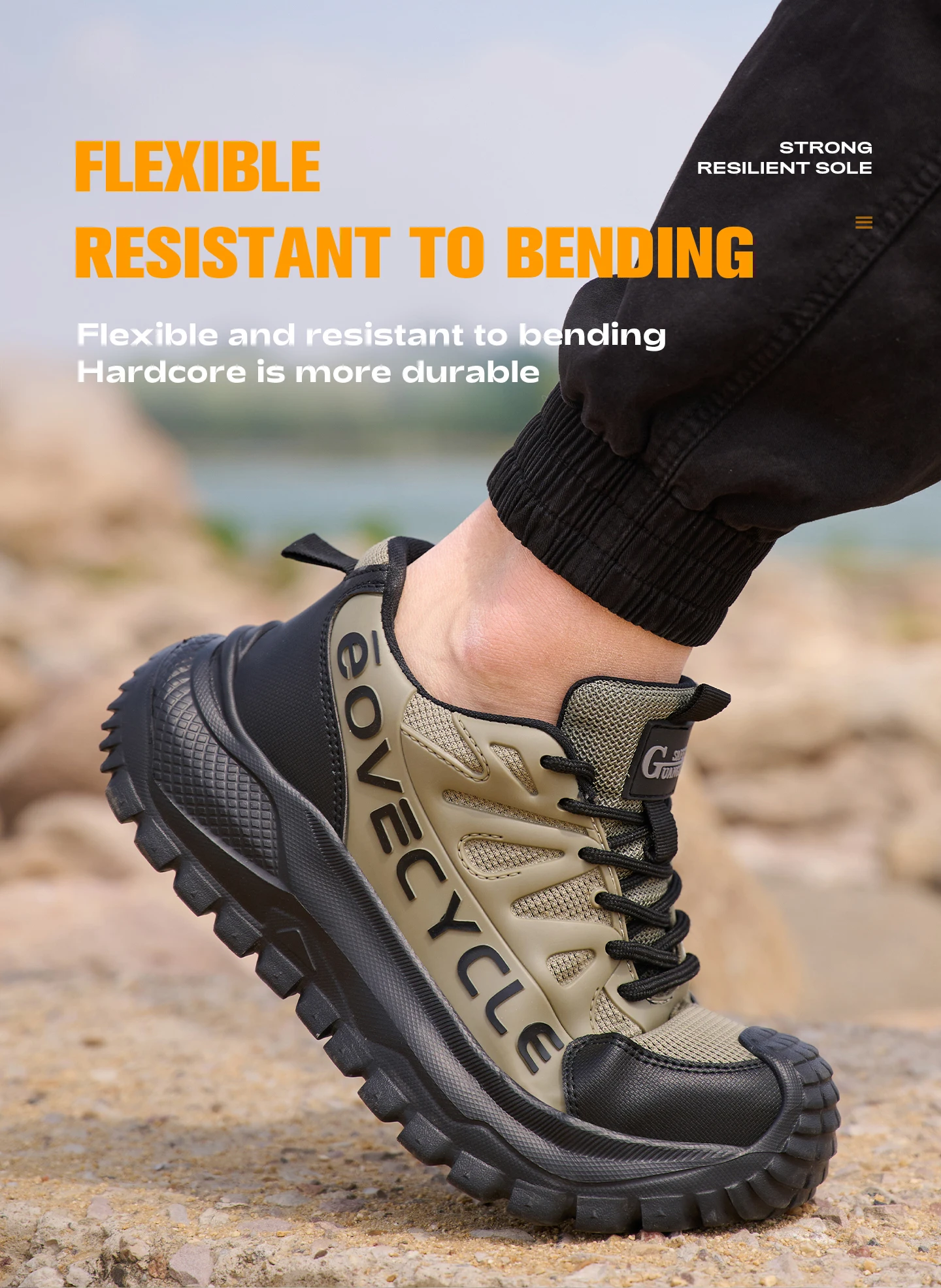 Fashion Work Safety Shoes Men Work Sneakers Anti-smash Anti-Puncture Indestructible Shoes Security Boots Non-slip Men Boots