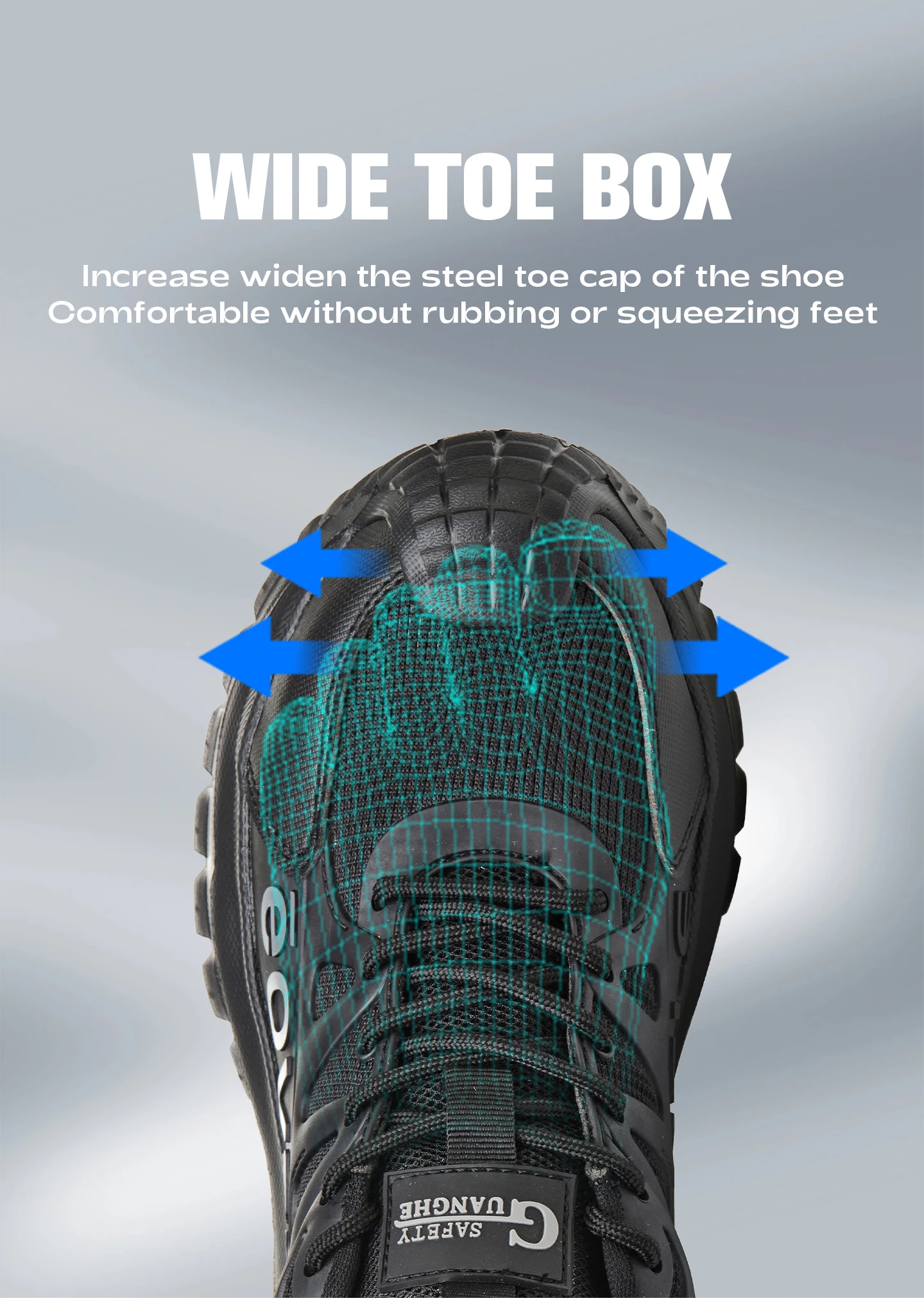 Fashion Work Safety Shoes Men Work Sneakers Anti-smash Anti-Puncture Indestructible Shoes Security Boots Non-slip Men Boots