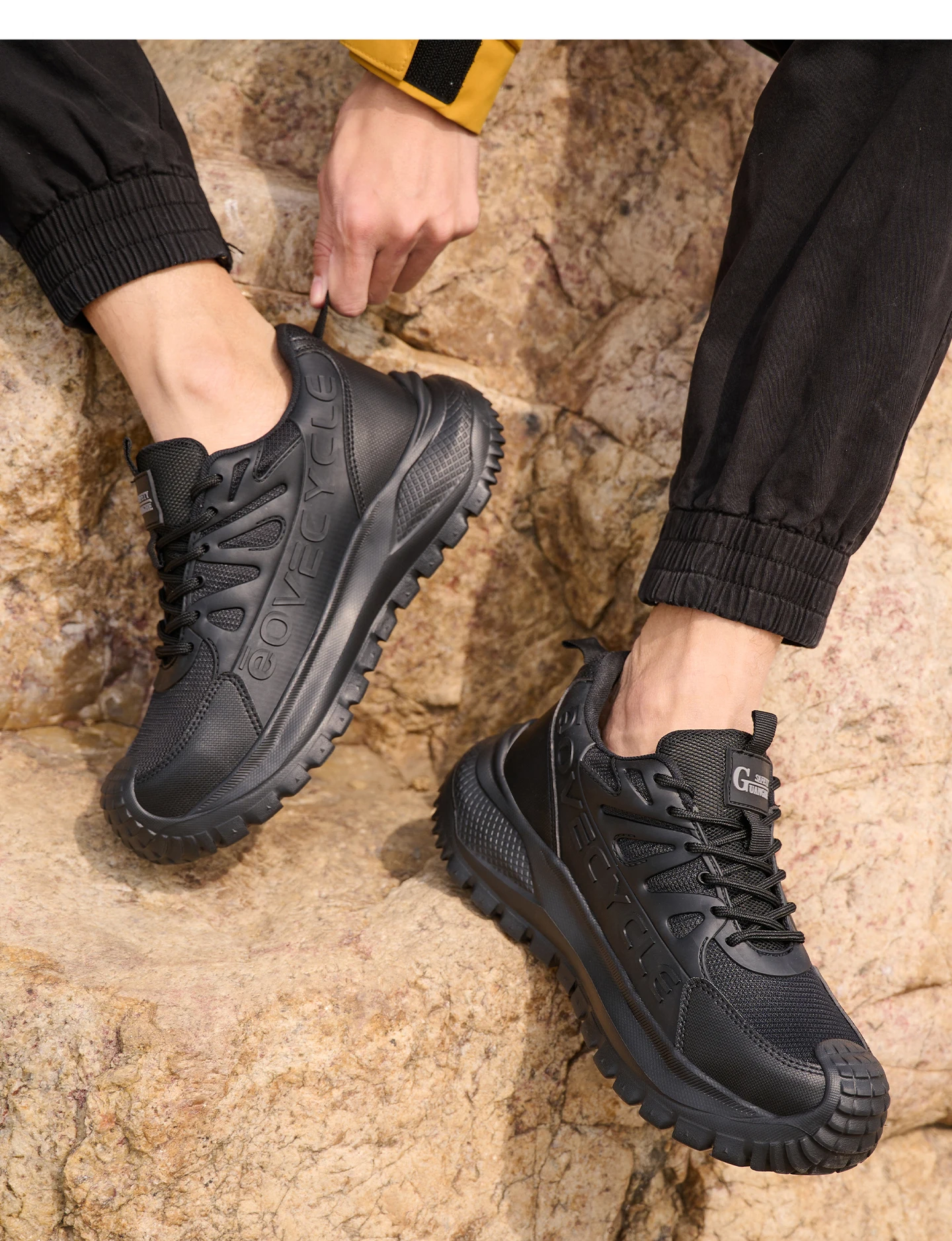 Fashion Work Safety Shoes Men Work Sneakers Anti-smash Anti-Puncture Indestructible Shoes Security Boots Non-slip Men Boots