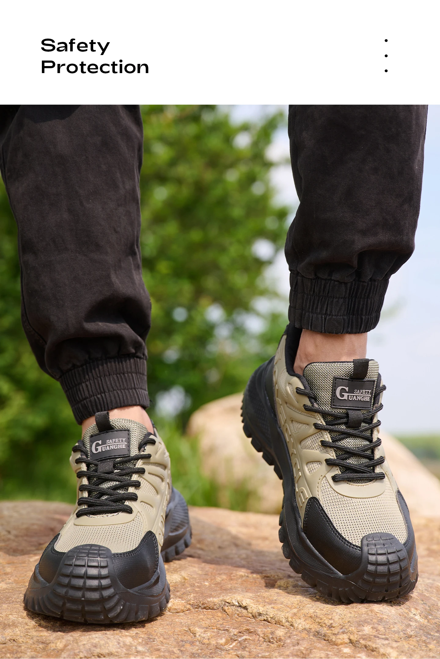 Fashion Work Safety Shoes Men Work Sneakers Anti-smash Anti-Puncture Indestructible Shoes Security Boots Non-slip Men Boots