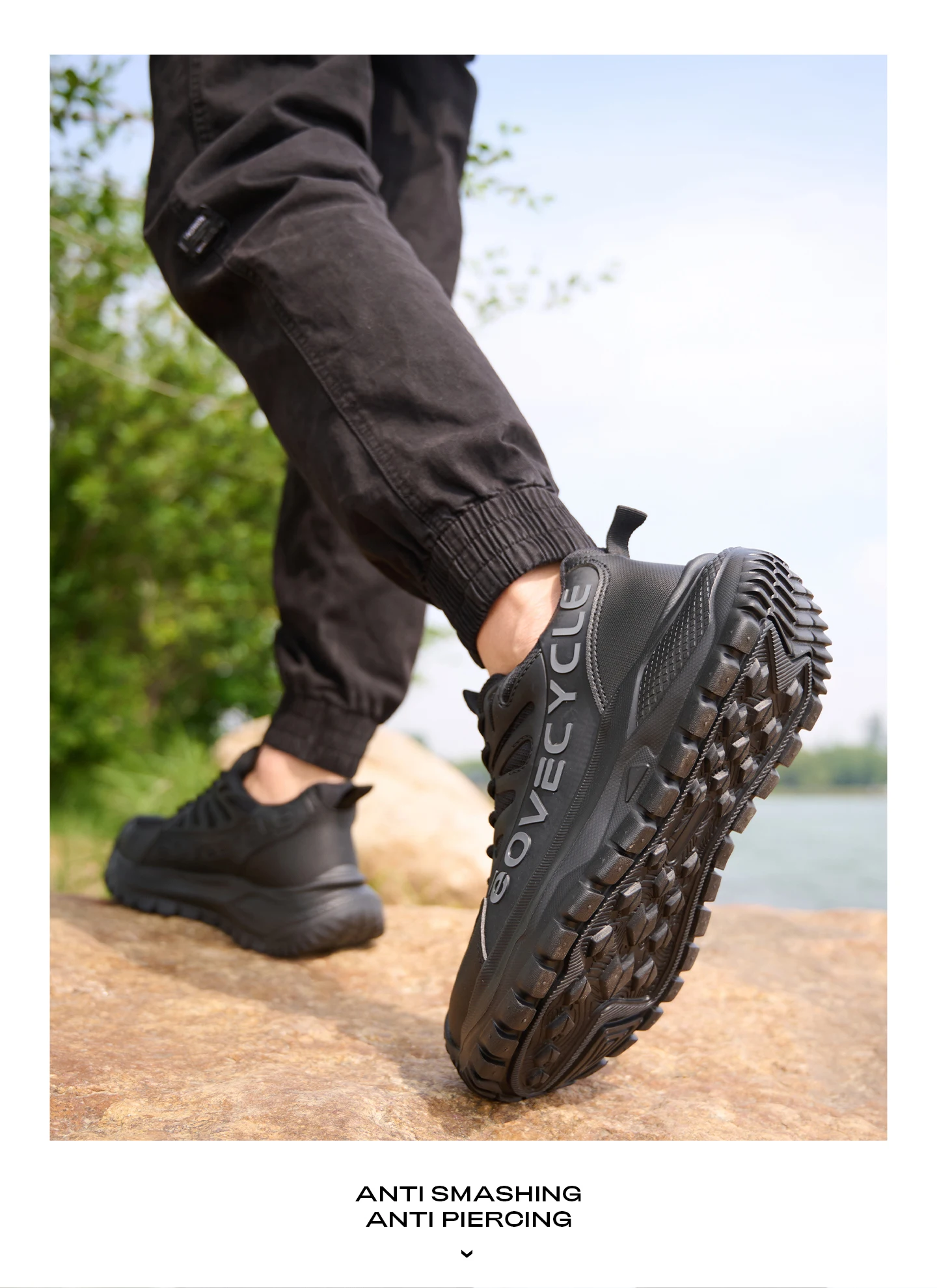 Fashion Work Safety Shoes Men Work Sneakers Anti-smash Anti-Puncture Indestructible Shoes Security Boots Non-slip Men Boots