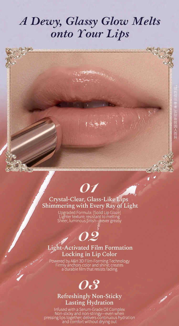 Flower Knows Knight Unicorn Collection Glazed Lipstick