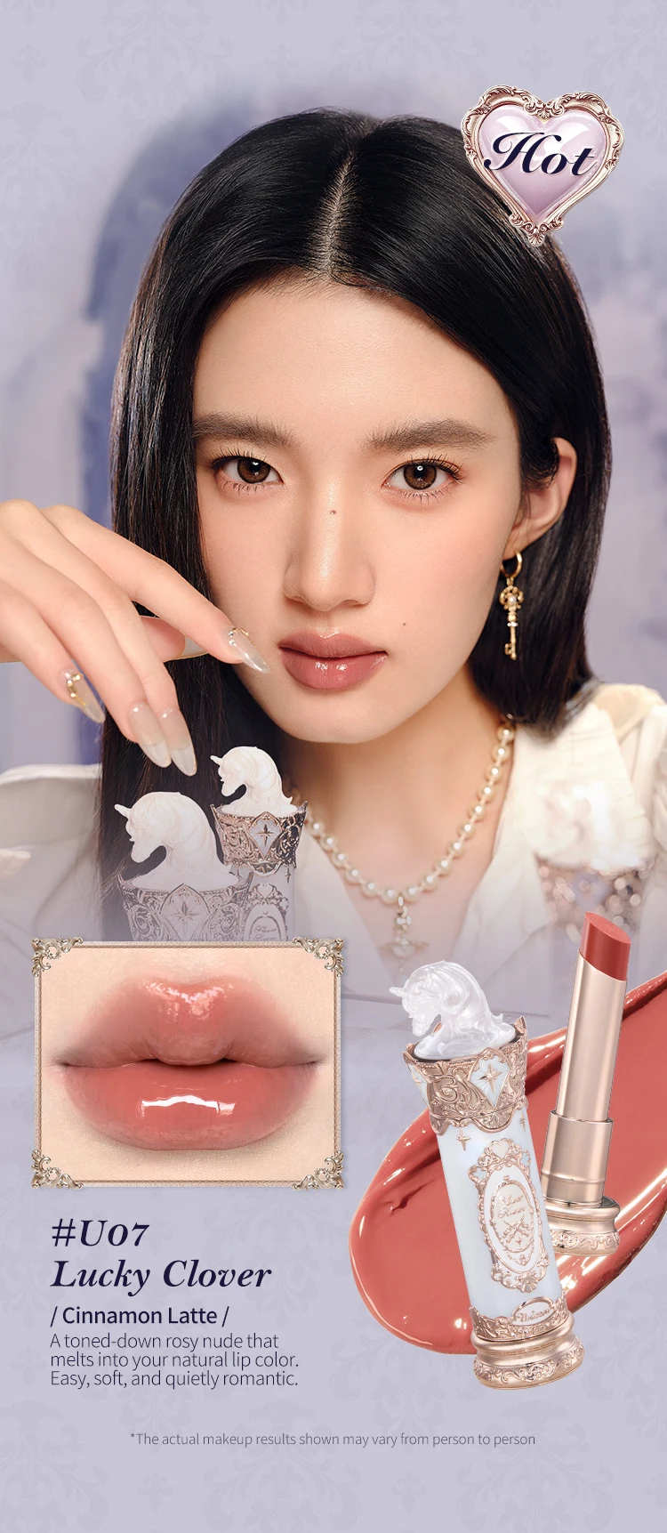 Flower Knows Knight Unicorn Collection Glazed Lipstick