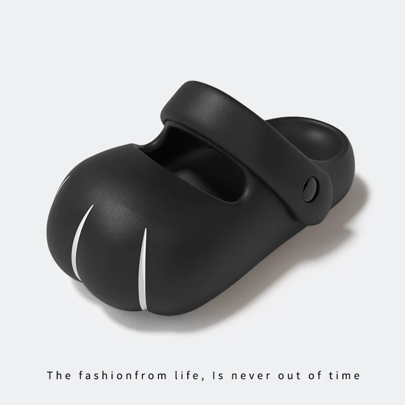 New Cat Paw Mary Jane Shoes Women Adjustable Strap EVA Non-Slip Slipper Woman Gradient Kitten Claw Sandals Garden Mules Clogs
