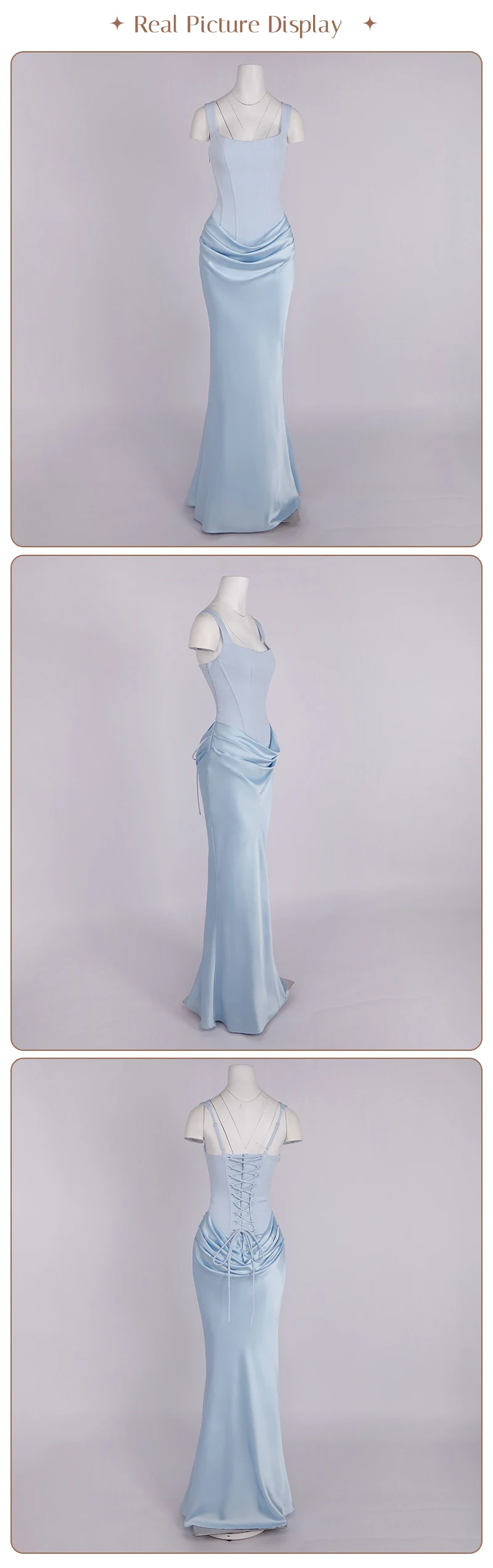 VC Elegant Yellow Bodycon Maxi Dress For Women Square Neck Sleeveless Lace-up Corset Waist Slim Fit Evening Party Long Dresses