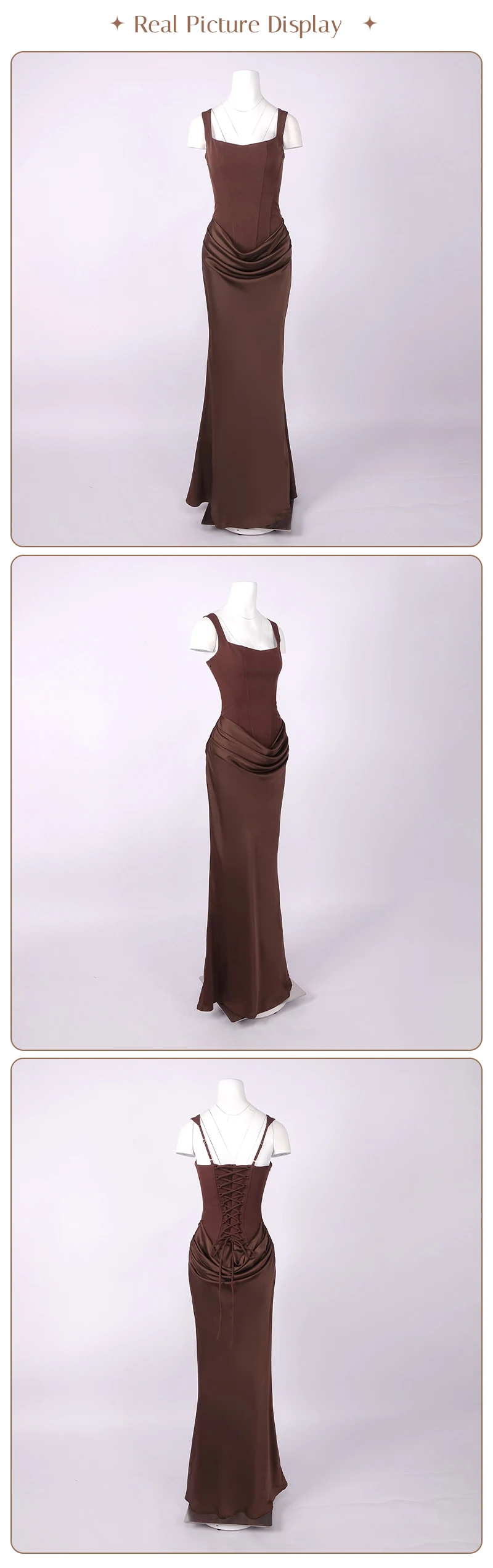 VC Elegant Yellow Bodycon Maxi Dress For Women Square Neck Sleeveless Lace-up Corset Waist Slim Fit Evening Party Long Dresses