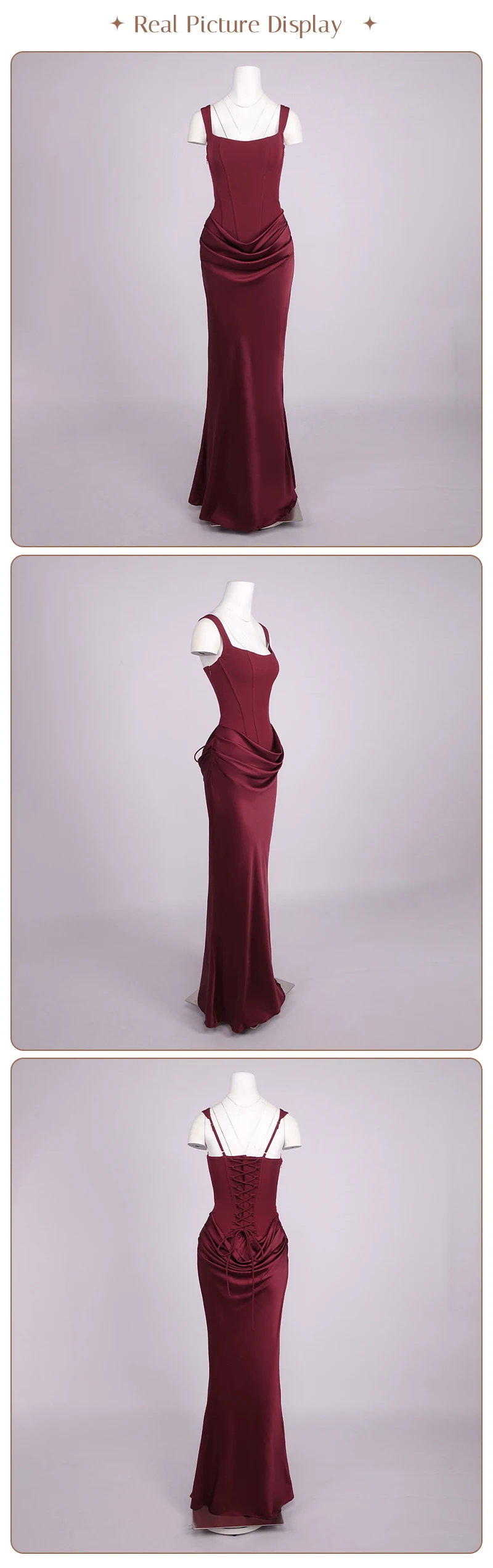 VC Elegant Yellow Bodycon Maxi Dress For Women Square Neck Sleeveless Lace-up Corset Waist Slim Fit Evening Party Long Dresses