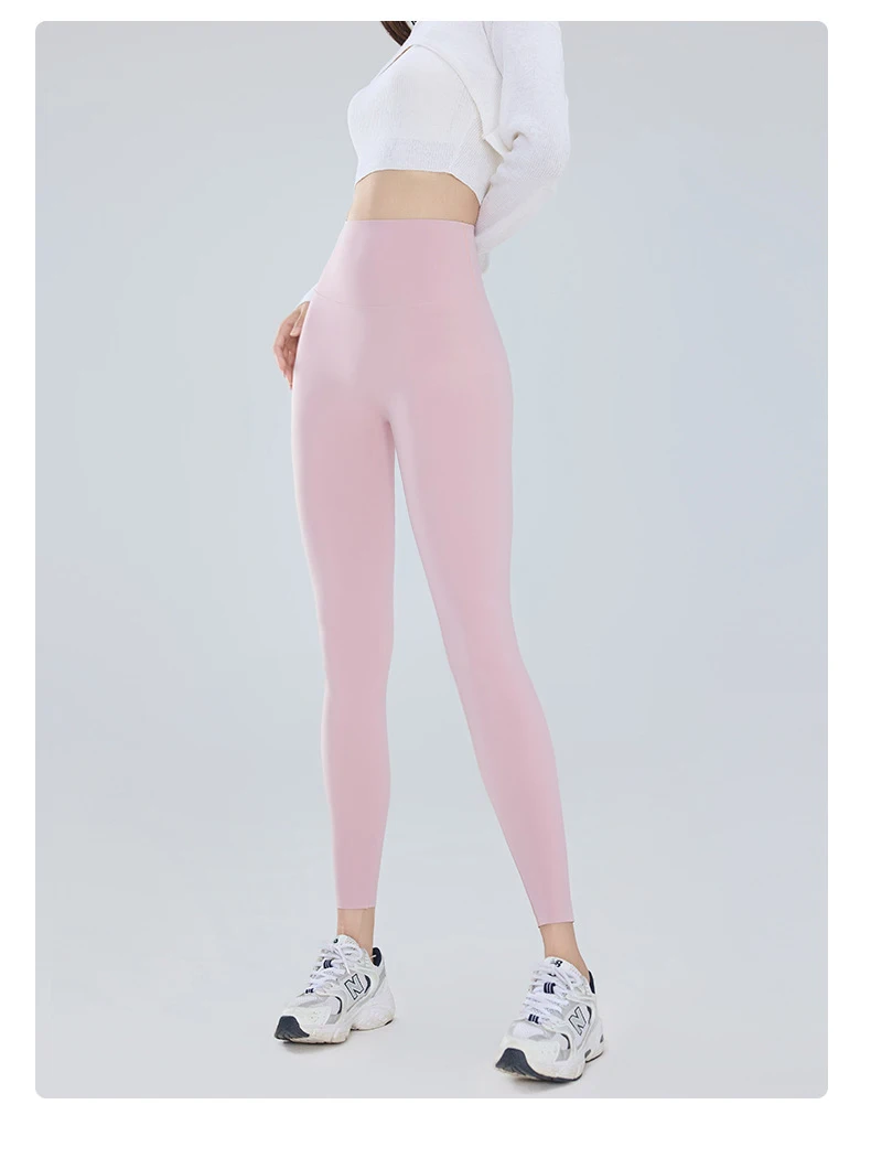 BIVIGAOS Summer Ultra Thin Sunscreen Sharkskin Leggings Women High Waist Elastic Seamless Sexy Tight Transparent Sports Leggings