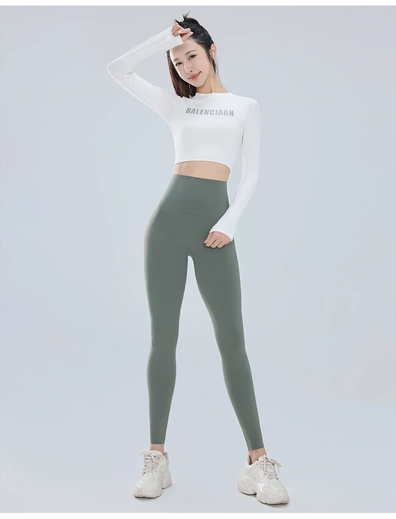 BIVIGAOS Summer Ultra Thin Sunscreen Sharkskin Leggings Women High Waist Elastic Seamless Sexy Tight Transparent Sports Leggings