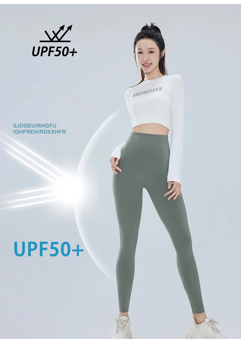 BIVIGAOS Summer Ultra Thin Sunscreen Sharkskin Leggings Women High Waist Elastic Seamless Sexy Tight Transparent Sports Leggings