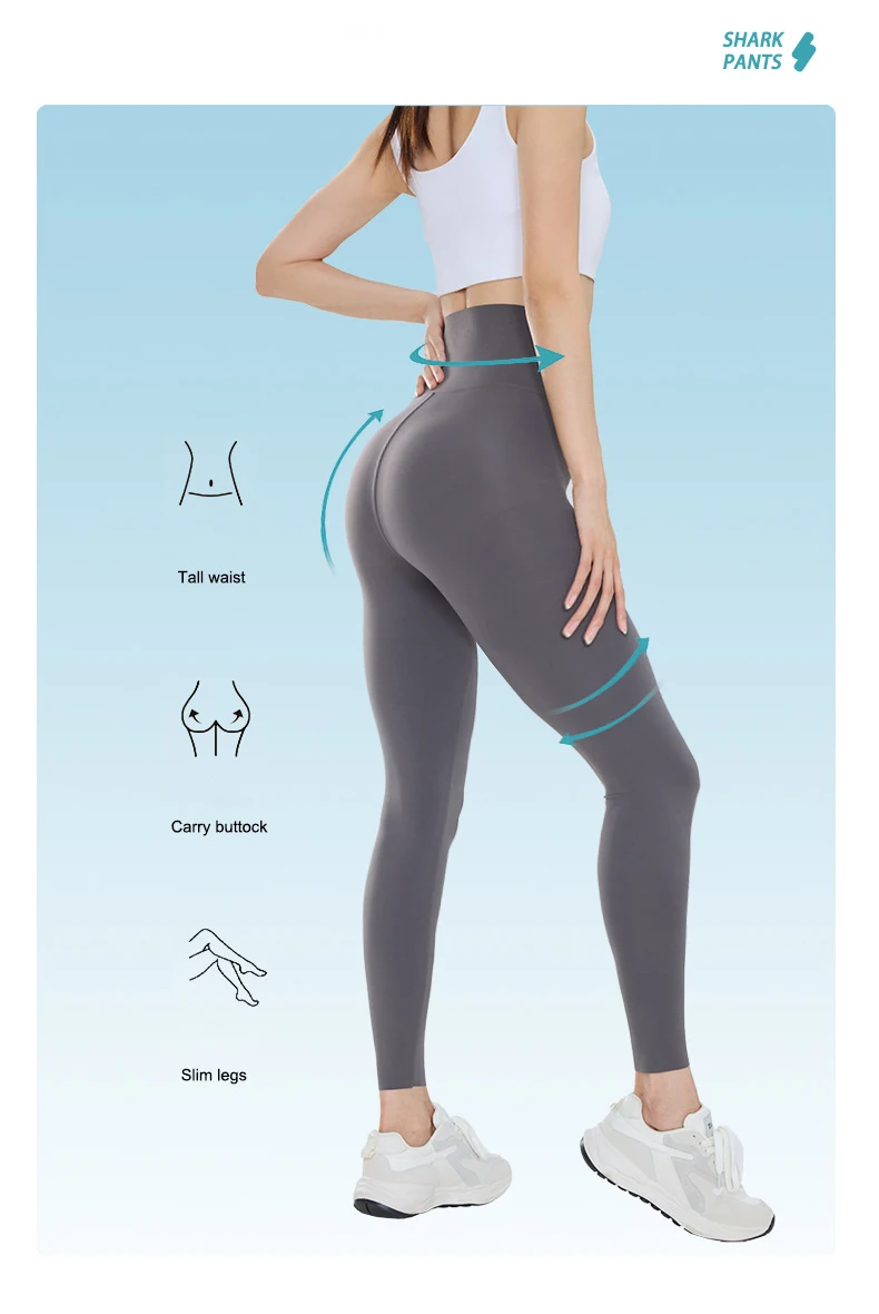 BIVIGAOS Summer Ultra Thin Sunscreen Sharkskin Leggings Women High Waist Elastic Seamless Sexy Tight Transparent Sports Leggings