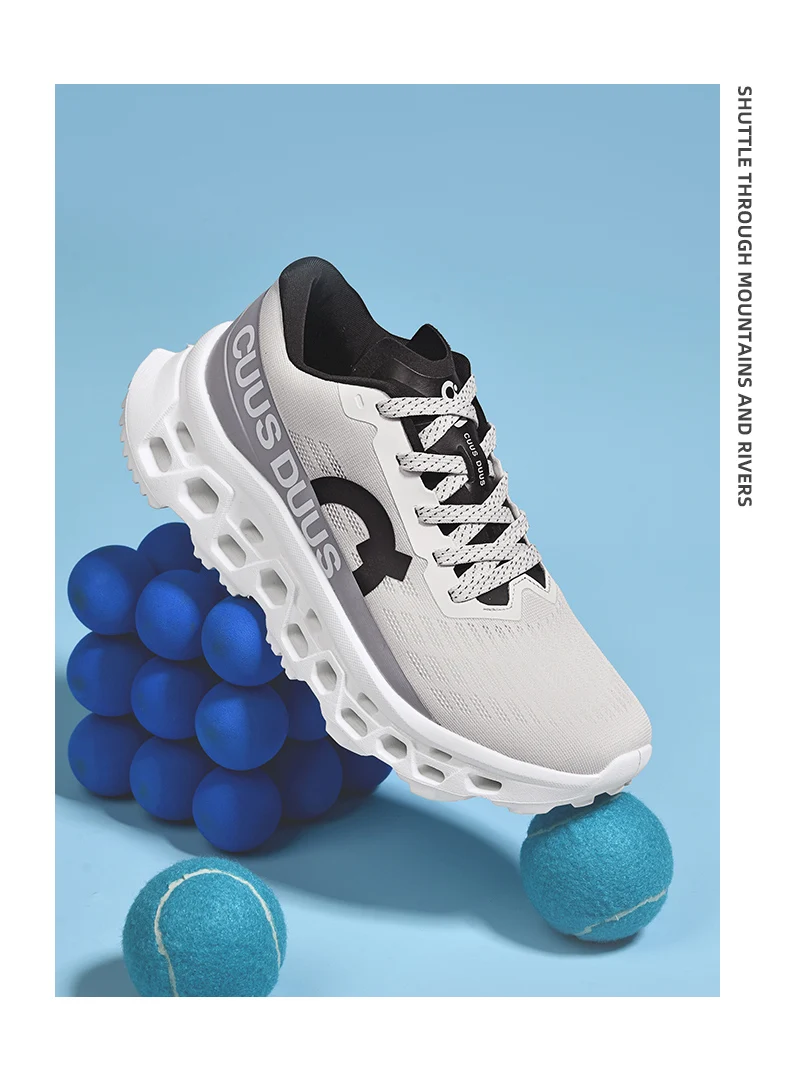Unisex Sneakers Fashion Lace Up Outdoor Running Anti Slip Cushioning Men Training Shoes 2026 Comfort Thick Soled Sports Shoes