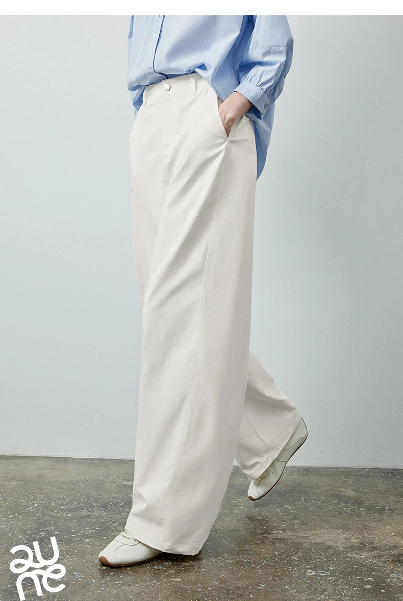 TOYOUTH Women's Soft Touch Curved Leg Long Pants 2026 Fall New Arrival High Waist Seam Detail Slimming Pear Shape Friendly