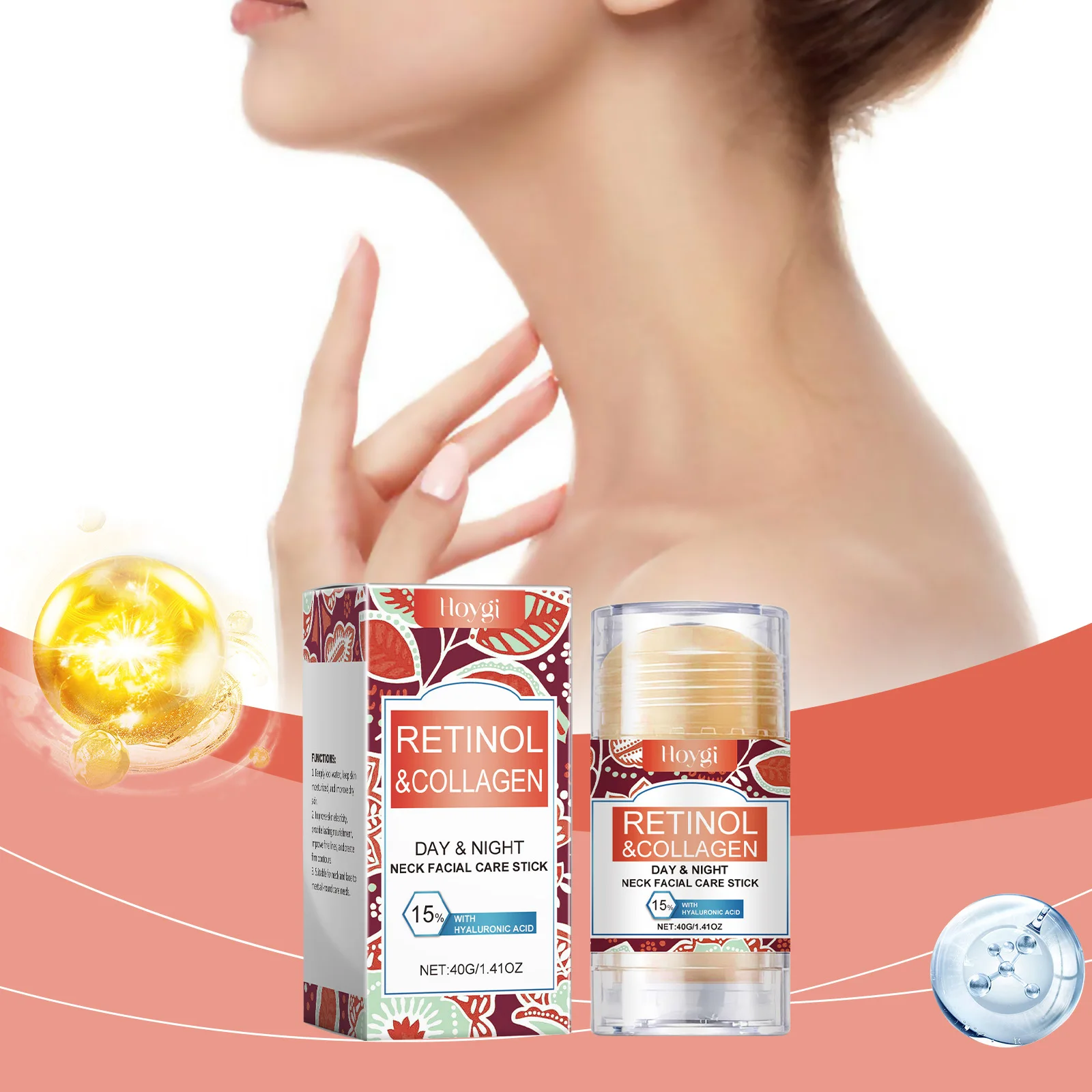 Copper Peptide Revitalizing and Repairing Face Cream Retinol Tightening, Light Lines, Relaxation and Face Breaking Care Product