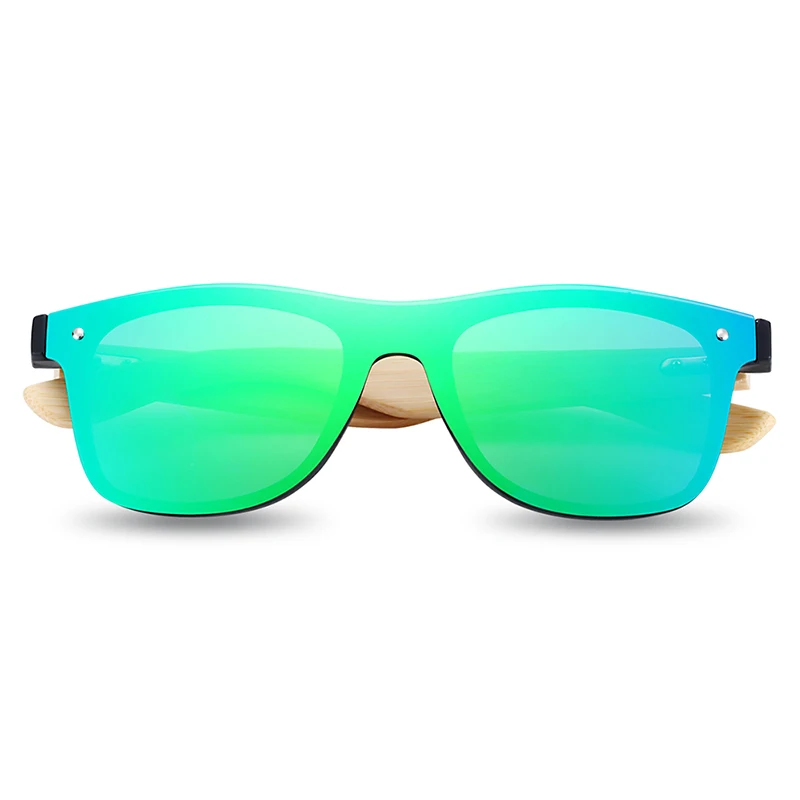 BARCUR Wood Glasses Bamboo Sunglasses Eyewear Accessories Female/Male Sunglasses Rimless for Men Glasses
