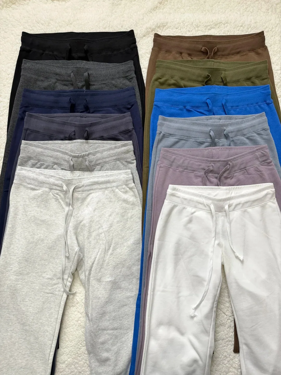 Sweet Solid Drawstring Joggers Sweatpants Women Spring Casual High Waist Wide Leg Pants Vintage Streetwear Loose Trousers