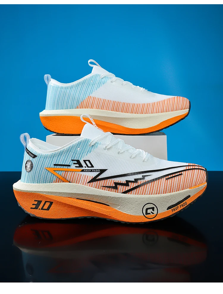 Men Running Shoes Marathon Carbon Board Speciality Sports Breathable Lightweight Women's Comfortable Athletic Sneakers New