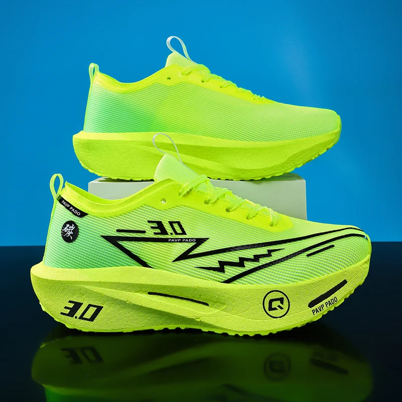 Men Running Shoes Marathon Carbon Board Speciality Sports Breathable Lightweight Women's Comfortable Athletic Sneakers New