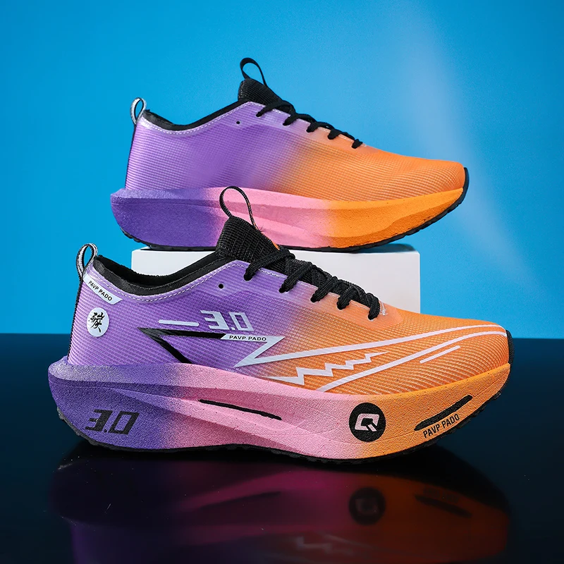 Men Running Shoes Marathon Carbon Board Speciality Sports Breathable Lightweight Women's Comfortable Athletic Sneakers New