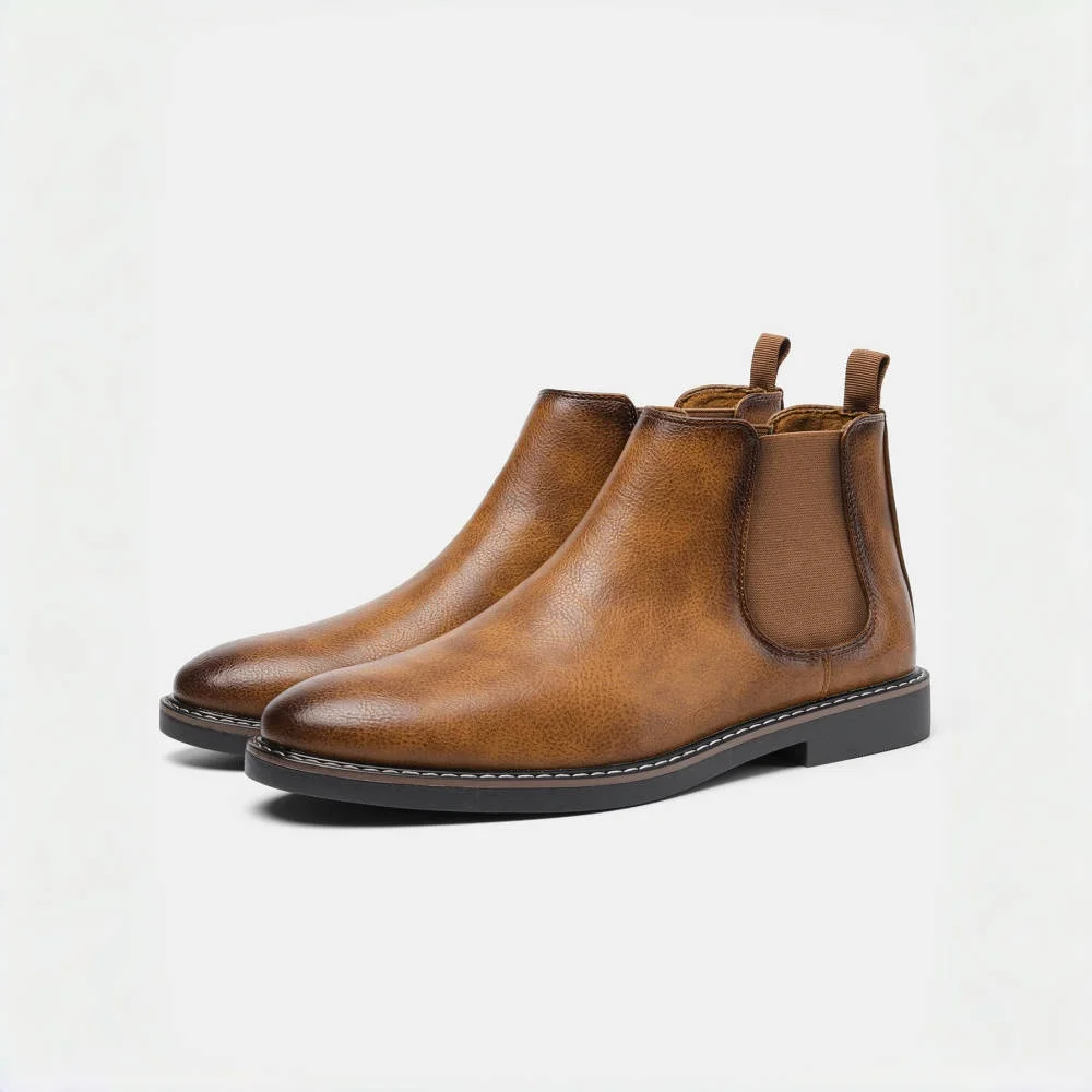 40~46 Men Chelsea Boots Brand Retro Comfortable 2024 Fashion Men Boots #KD5241