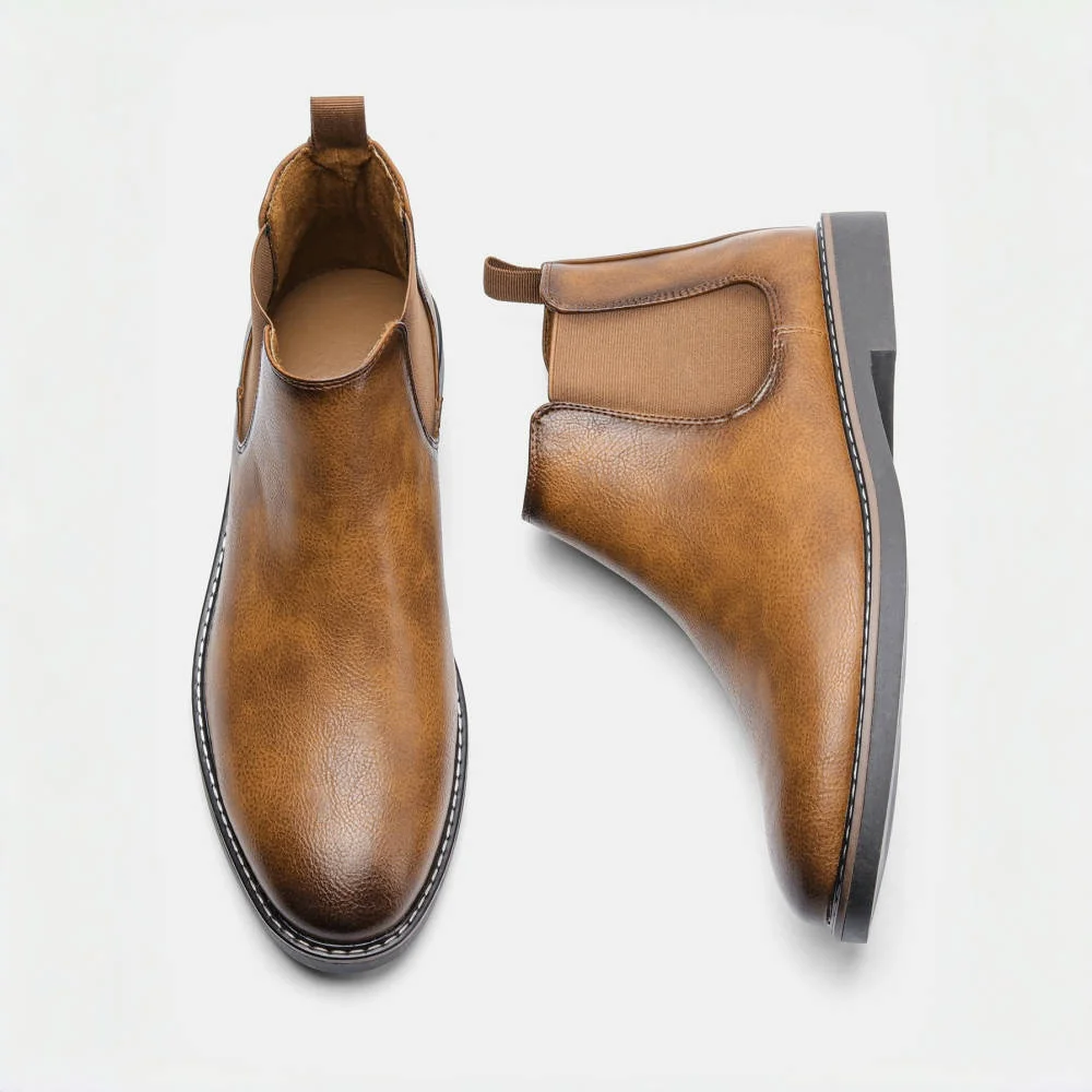 40~46 Men Chelsea Boots Brand Retro Comfortable 2024 Fashion Men Boots #KD5241