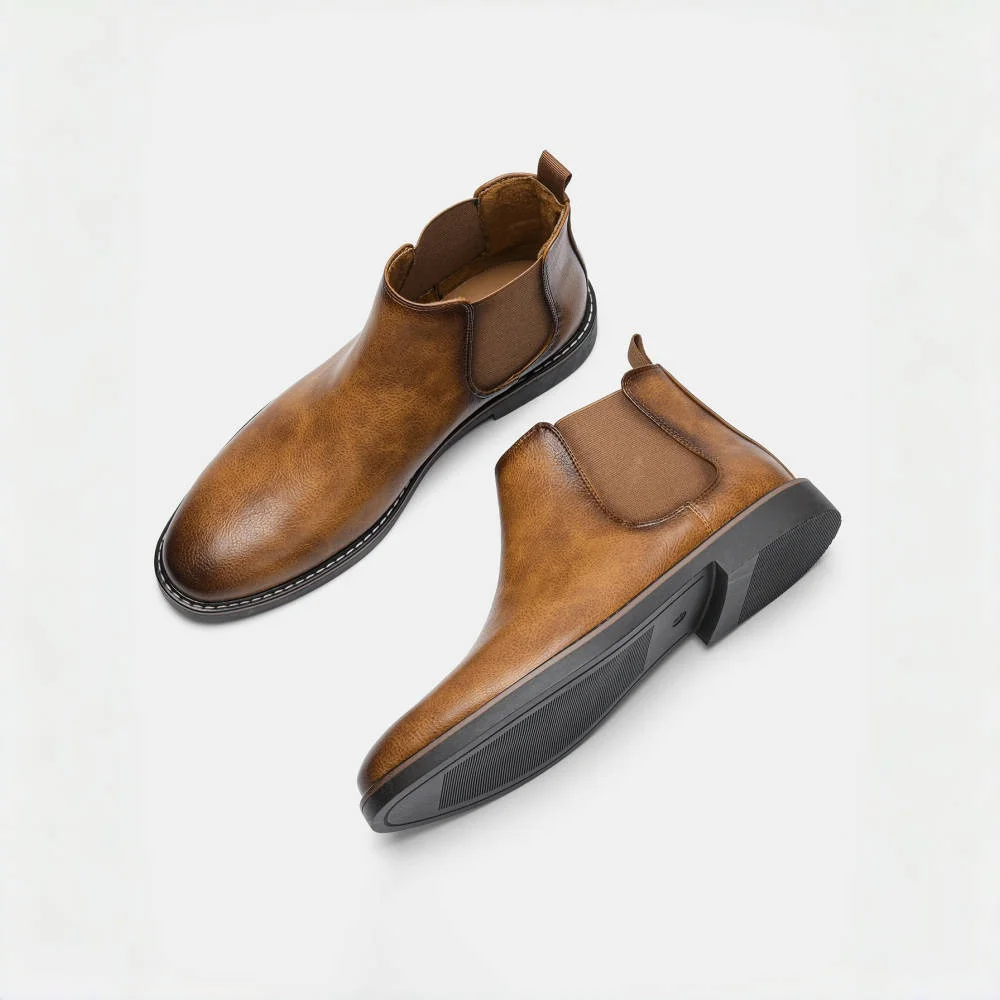40~46 Men Chelsea Boots Brand Retro Comfortable 2024 Fashion Men Boots #KD5241
