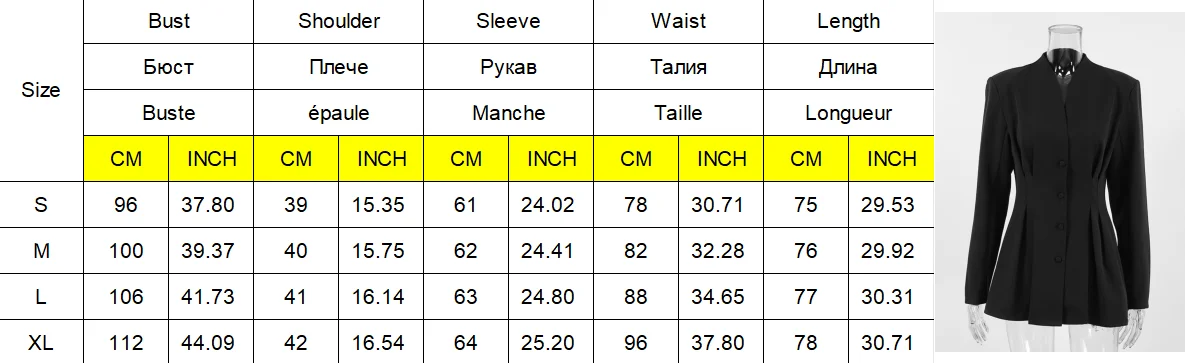 Women Natural Shoulder Blazer V Neck Single Breasted Cowboy Cotton Waist Cinched Jacket Autumn NEW Elegant Commute Office Outfit