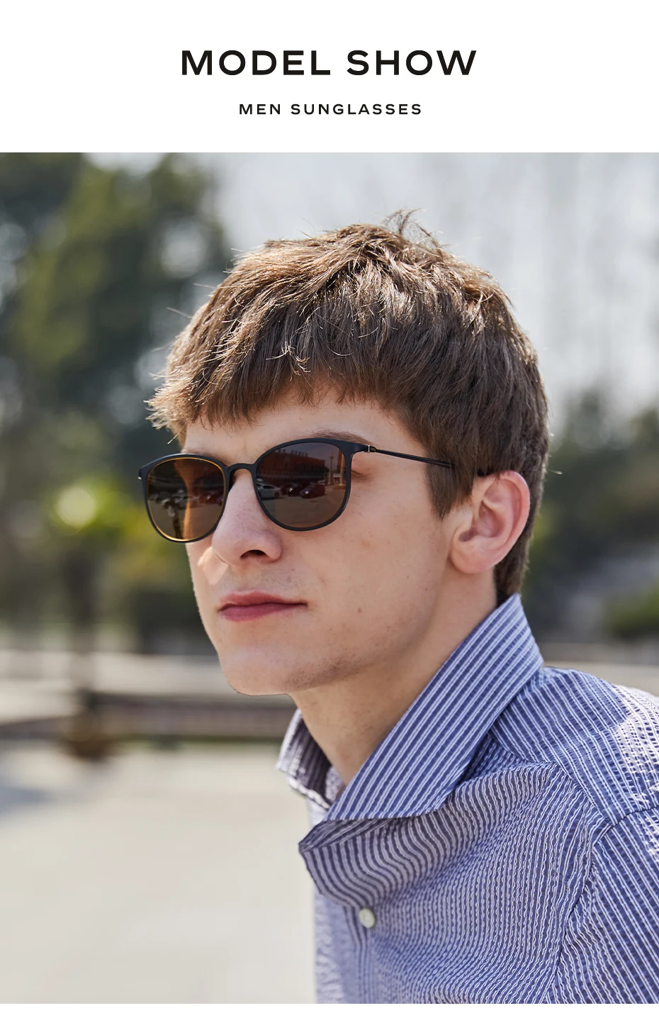 CAPONI Men Sunglasses Photochromic β Titanium Leg TR Frame Vintage Outdoor Eye Glasses Night Vision Male Sun Glasses BSYS520