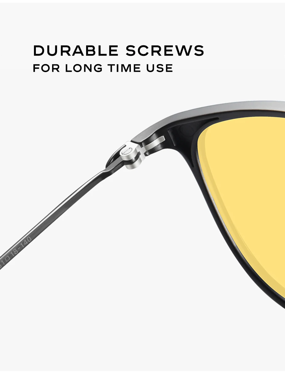 CAPONI Men Sunglasses Photochromic β Titanium Leg TR Frame Vintage Outdoor Eye Glasses Night Vision Male Sun Glasses BSYS520