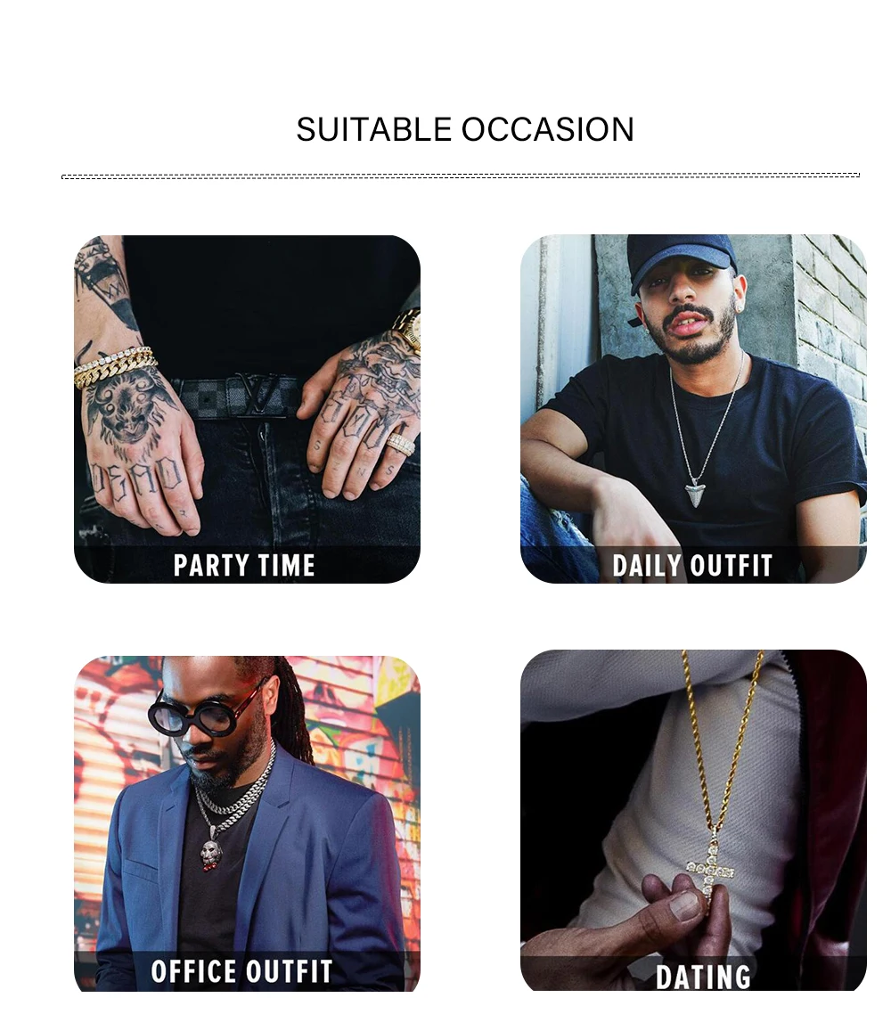 TOPGRILLZ 5MM Iced Out Bling AAA Zircon 1 Row Tennis Chain Necklace Men Hip Hop Jewelry Dropshipping