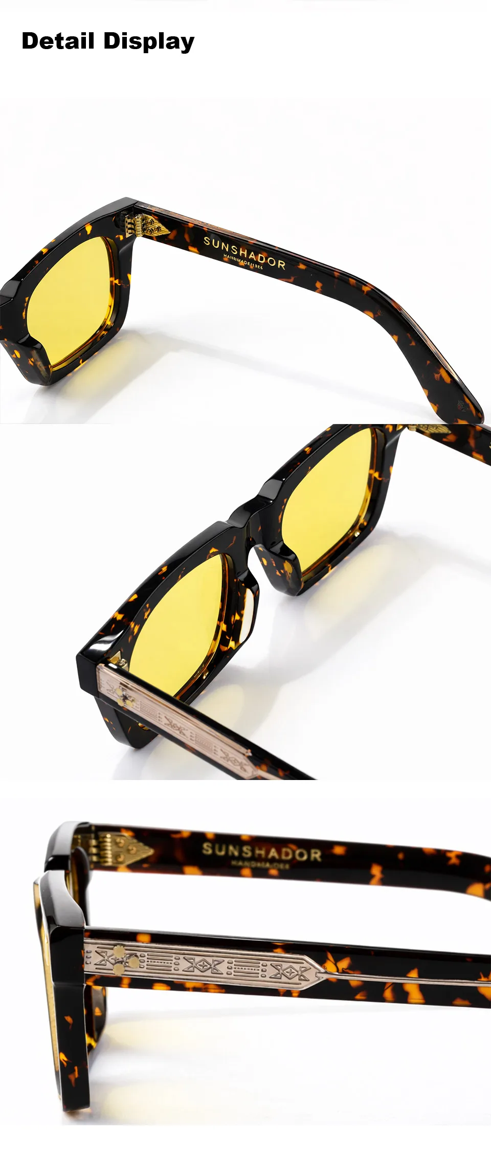 New Top Quality Eyewear Luxury Brand Designer Original Sunglasses Men Handmade Acetate Women Outdoor UV Protection Sun Glasses