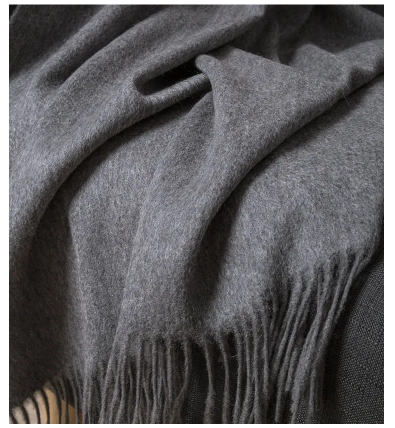 Wool Winter Scarf Women Fashion Shawl Adult Solid Scarves Luxury Autumn Shawls and Wraps  Poncho Scarfs for Ladies Unisex Wrap